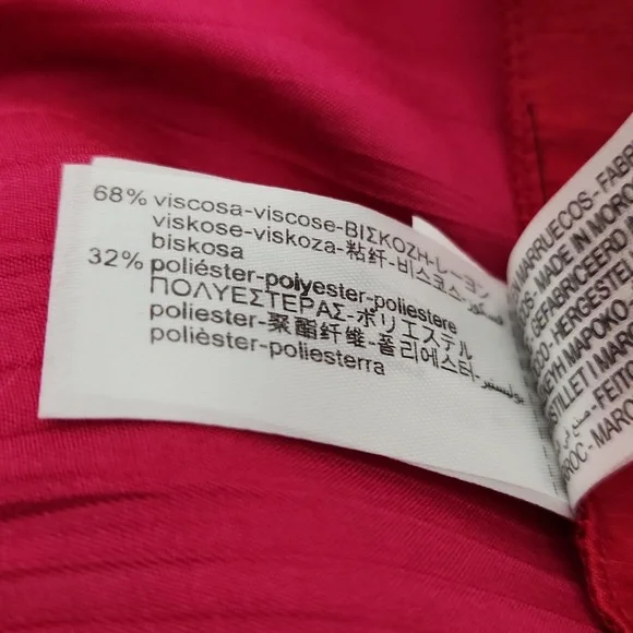 NWT Zara Wrinkled Effect Wide Leg Pant. Size L - Picture 7 of 8